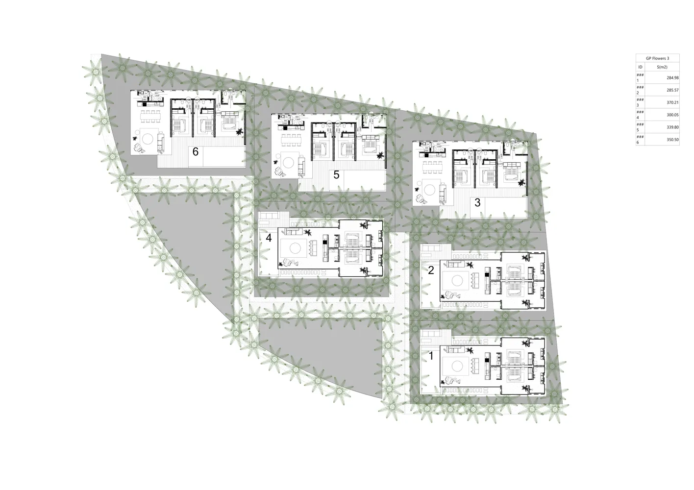 Flower Estates, планировка 1